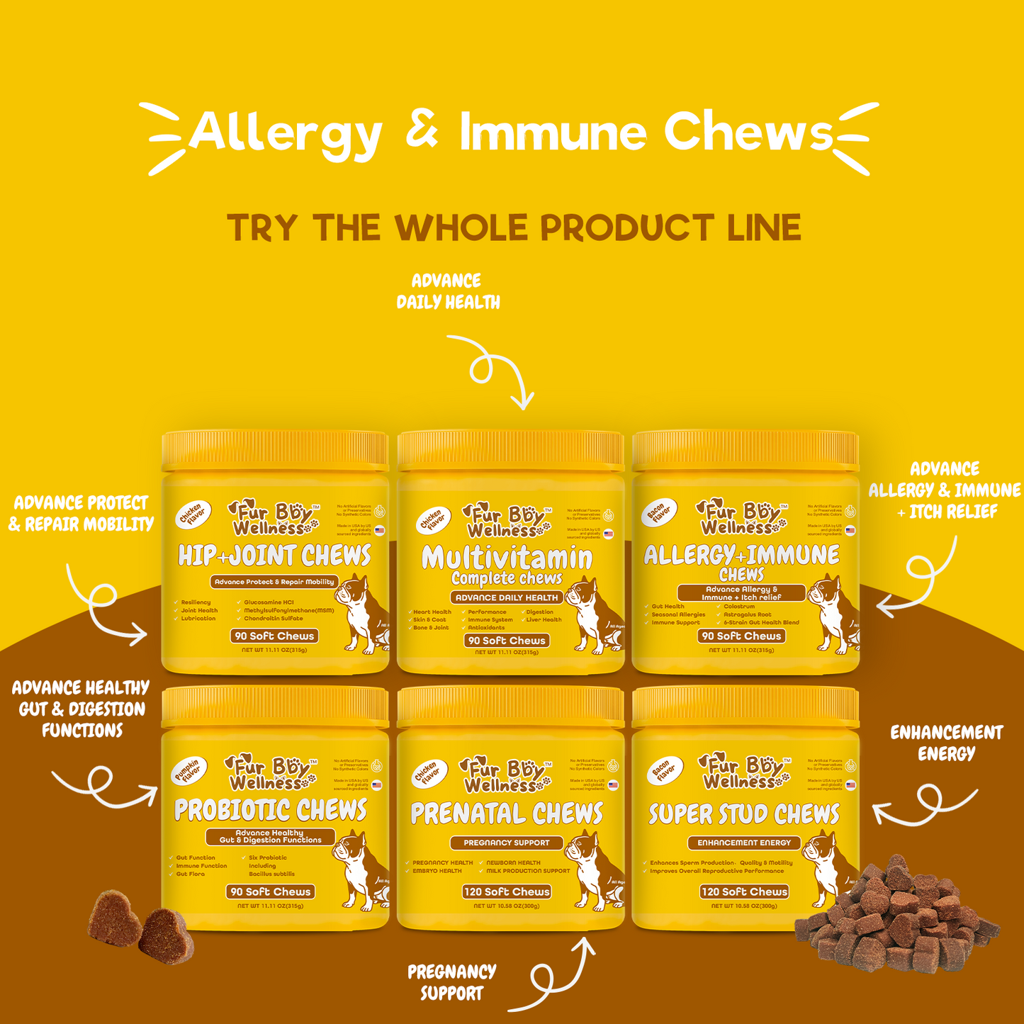 Allergy + Immune Chews for Dogs – Relief & Immune Support