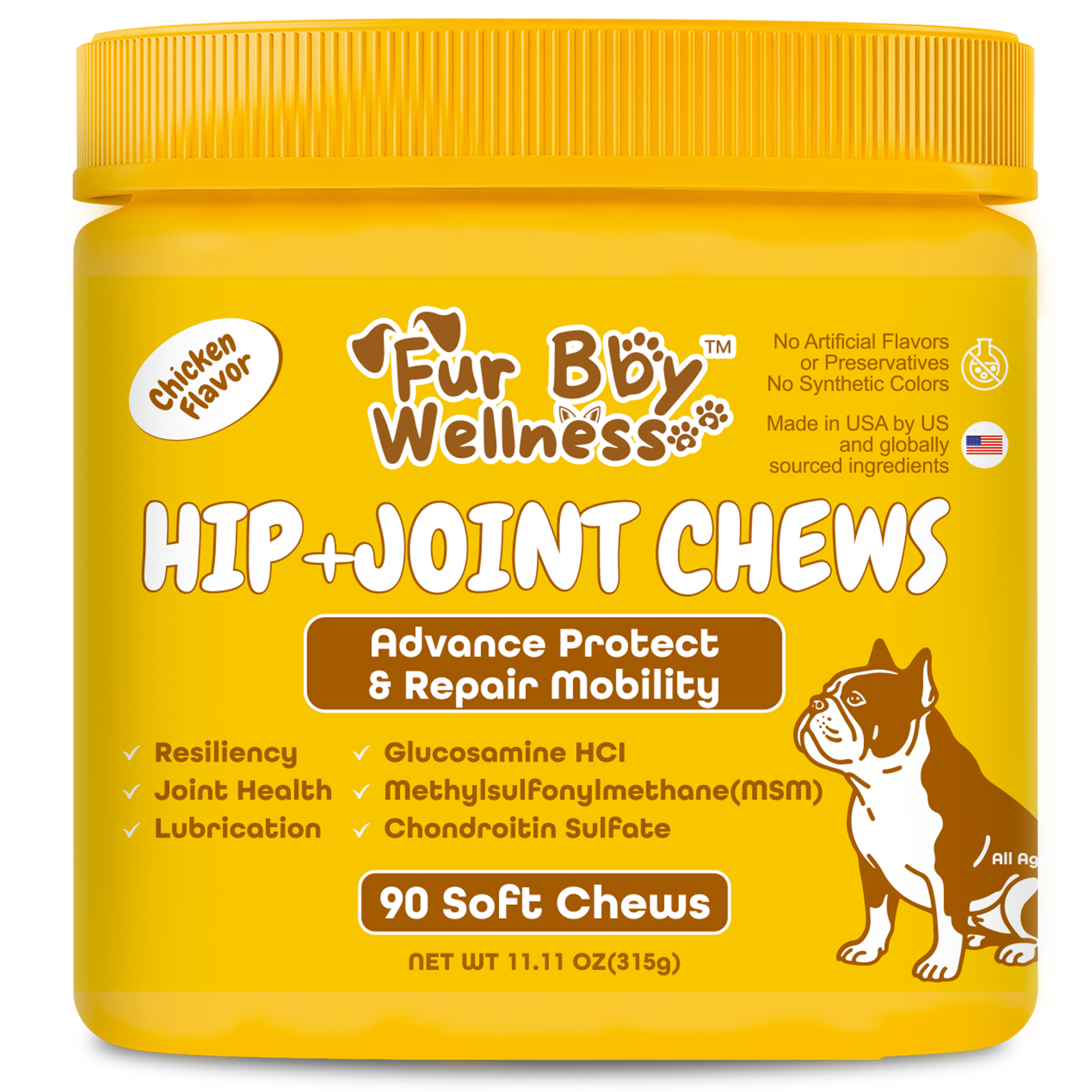 Hip + Joint Chews for Dogs – Advanced Joint Support for Active & Senior Dogs