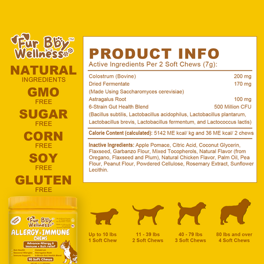 Allergy + Immune Chews for Dogs – Relief & Immune Support