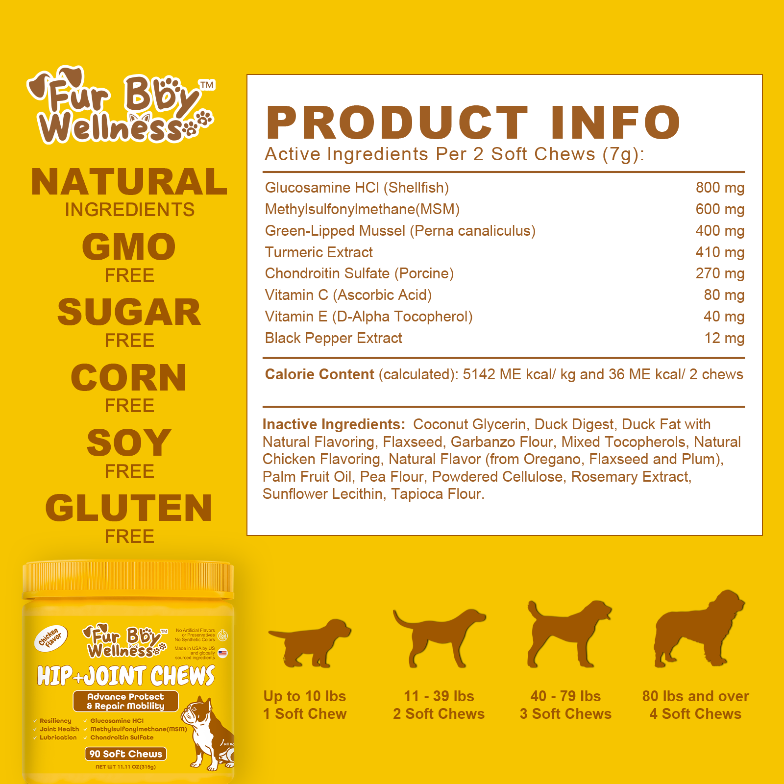 Hip + Joint Chews for Dogs – Advanced Joint Support for Active & Senior Dogs