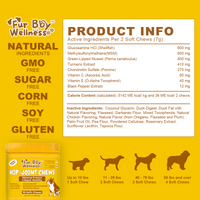 Hip + Joint Chews for Dogs – Advanced Joint Support for Active & Senior Dogs