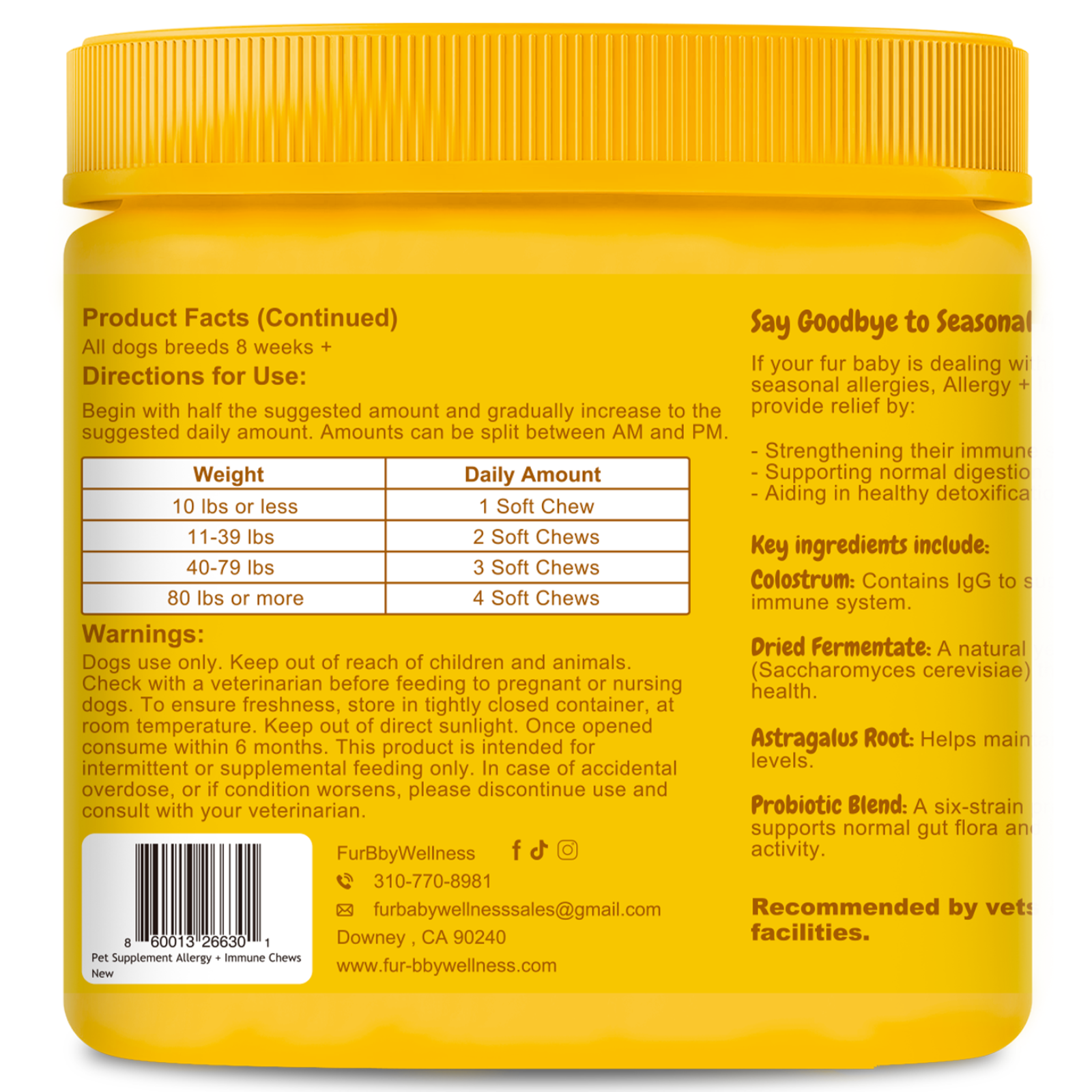 Allergy + Immune Chews for Dogs – Relief & Immune Support