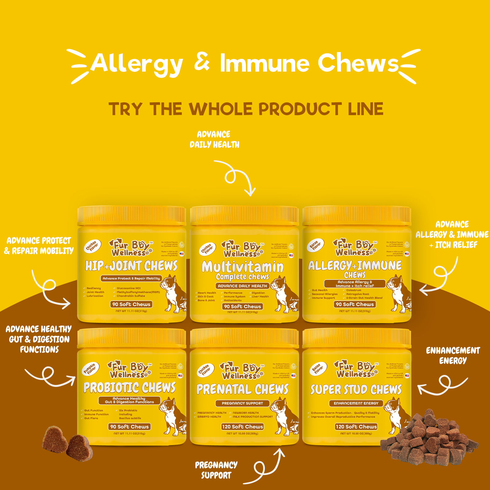 Allergy + Immune Chews for Dogs – Relief & Immune Support
