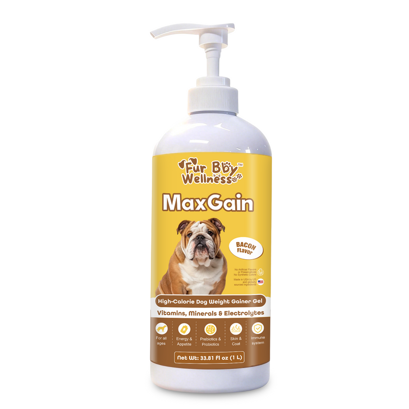 High-Calorie Dog Weight Gainer Gel for Dogs & Puppies – Weight & Appetite Support with Salmon Oil, Probiotics, Vitamins & Electrolytes – for Active, Senior, Pregnant & Recovering Dogs